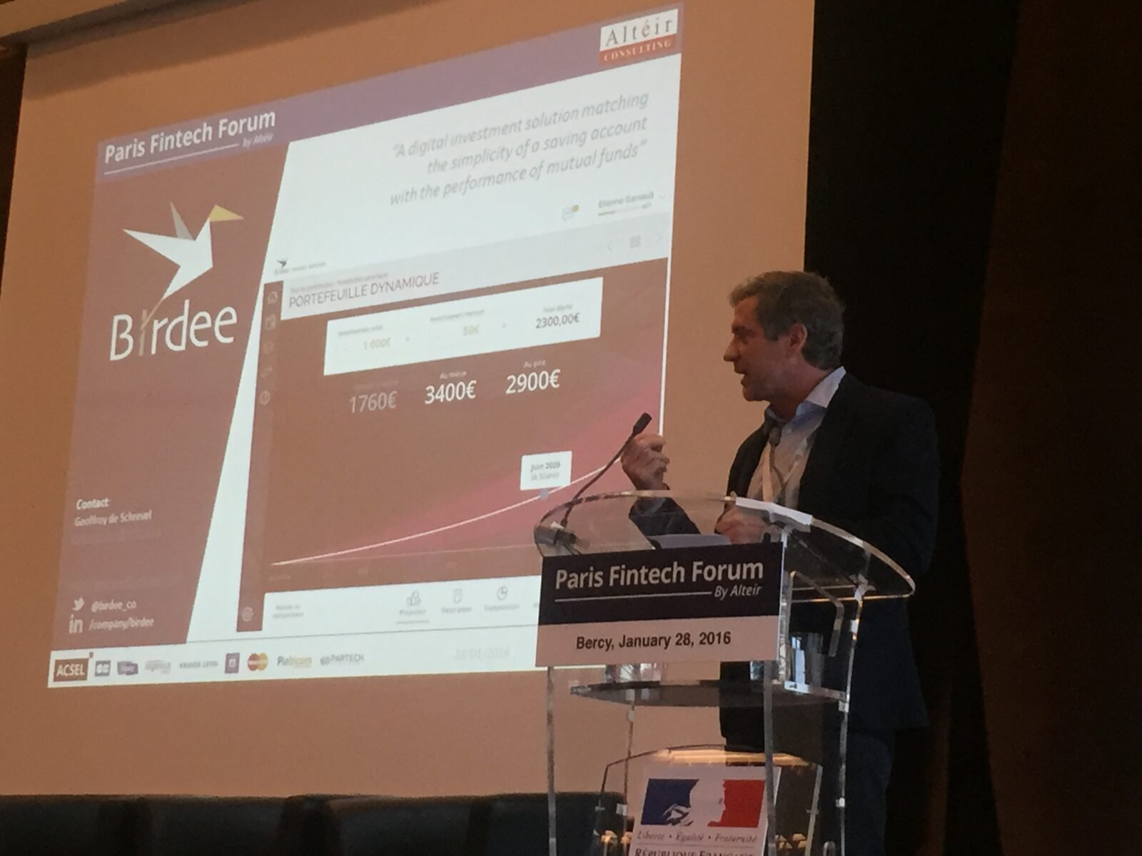 Present at the Paris Fintech Forum!